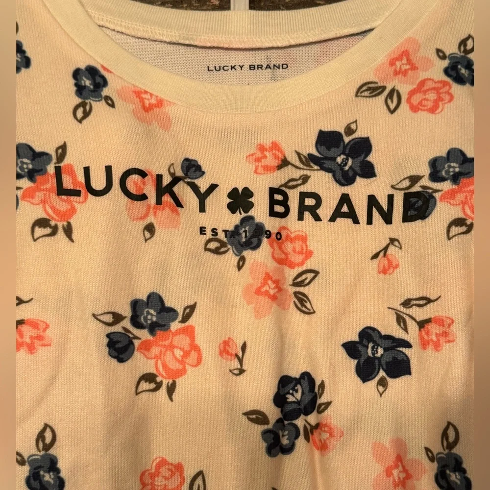 NWT Lucky Brand girls floral print Pajamas size 6